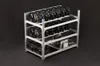 2 Layer 12 GPU Aluminum Stackable Open Air Mining Miner Frame Rig Case