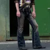 Jeans da uomo 2022 Vintage Punk Figura Intera Lavaggio Chiaro Bootcut Pocket Flare Pantaloni Abbigliamento Uomo Vaqueros De Hombre Pantalon