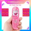 Odblokowany Mini Clamshell Kreskówka Kreskówka Telefon komórkowy 1.44 "Karta SIM SIM MP3 Kamera Bluetooth Zestaw głośnomówiący Małe Flip Cute Girl Cellphone Piękny prezent dla dzieci student