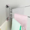 Стеллажи для полотенец Многофункциональное пространство алюминиевое вращение для ванной
