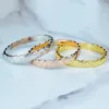 Jóias de luxo de ouro de marca de pulseira, para mulheres homens - pulseira de esmagamento. Casamento banquete diamante pulseira de noivado geométrica