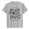 T-shirt da donna Save The Bees Cotone manica corta Kawaii Harajuku Wildflower Graphic Tees Estate Ulzzang Tees Top Abbigliamento donna 210518