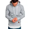 Frühling Freizeit Herren Hoodies Kordelzug Hoody Sweatshirts Mode Pullover Hip Hop Streetwear Solide Laufjacken 5XL 211217