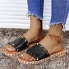 Slippers Brivet Flat Bottom Womens 2021 летние женские туфли модная платформа для женских сандалии дышащая случайная тапочка.