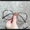 Sunglasses Fashion Aessories Drop Delivery 2021 Lonsy Finished Myopia Prescription Glasses Women Men Round Anti Blue Light Shortsighted Eyegl