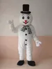 Hoge Kwaliteit Snowman Mascotte Kostuum Halloween Kerst Cartoon Karakter Outfits Pak Reclame Folders Clothings Carnaval Unisex Volwassenen Outfit