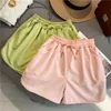 Loose Candy Colors Shorts Girl Sexy Fashion Women High Waist Shorts Summer Ladies Black Casual Wide Leg Solid Short Pants 210619