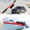 2-in-1 Car Ice Scraper Snow Remover Shovel Brush Window Windscreen Windshield Deicing Cleaning Scraping Tool with Foam Handle New Arrive Car