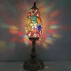 Table Lamps Turkish Mosaic Vintage Art Deco Handcrafted Glass Romantic Bed Light Lampada Da Tavolo Stile Mediterraneo Turco
