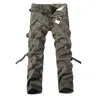 Men's Pants Men's High Quality Khaki Casual Man Cargo Cotton Military Style Tactical Army Trousers Multi-pocket Joggers Men Cloth K157