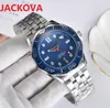 Factory Top selling Waterproof Watches Cool Men Watch Fashion Wristwatches Sports Stainless Steel Quartz Calendar Mens Watches Gif259K