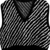 Striped stickad v-nacke tröja väst kvinnor ärmlös casual mode pullovers koreanska damer toppar hoppare femme 210514