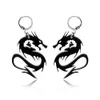 Bijoux acrylique miroir personnalité boucles d'oreilles chine Dragon pendentif 2218877