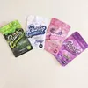 Ätbara förpackningar Runtz Gummies Bag Mylar Bages luktsäker 500mg Eter Runtz Vit Rosa Original Plast Blixtlåspaket 4 färger