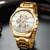 Curren Men Luxury Brand Quartz Watch Military Watch Fashion Causal Chronograph Clock Stainless Steel Wristwatch Montre Homme Q0524