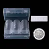 30 Pcs Ronde 46mm Direct Fit Airtight Coin Capsules Titulaire Affichage Collection Cas Boîte De Rangement Avec 16/20/25/27/30/38mm Pad Anneaux 210330