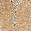 100 sztuk Antique Silver Beod Queen Charms Wisiorki z zapięciem homara dla biżuterii Making bransoletka Naszyjnik DIY Akcesoria