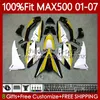 Injection Body For YAMAHA TMAX500 MAX-500 TMAX-500 109No.109 TMAX MAX 500 New yellow T MAX500 2001 2002 2003 2004 2005 2006 2007 T-MAX500 01 02 03 04 05 06 07 OEM Fairings
