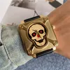 Fashion Br Skull Watch avec bracelet en cuir Quart Batterie Montrants en alliage 26 modèles différents BR0819015694154