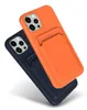 Жидкая силиконовая карта держатель слота Soft TPU Case Case для iPhone 14 13 12 11 Pro Max XS XS X 8 7 6 Plus8507466