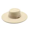 خمر الصوف فيلت الجاز فيدورا القبعات الرجال النساء اللباس واسعة حافة بنما تريلبي جنتلمان قبعة رسمية أسود أصفر أحمر وردي قبعة