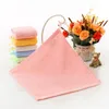 Face Towel Square Wiping Hands Plain Bamboo Fiber Small nursery school Wipe Hand Towels 25*25CM