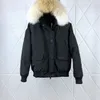Chaqueta de cuello de lana para mujer diseñador clásico invierno down parkas chaquetas para hombres de alta calidad size top xs-2xl