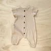 BEL * OW BABY ZOMER ROMPERS Hoge kwaliteit Modal Geribbelde Jumpsuits Infant Onesie 210619