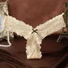 2019 plus récent femmes G String Sexy sous-vêtements dentelle slips culotte transparente Super mince creux tongs grande taille