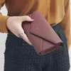 NXY Wallet Aliwood Cartera DE 3 Pliegues Para Mujer Cartera Larga Cauero Con Brooche Dinero Bolsillo Telfono 0212