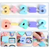Wooden Magnetic Match Fishing Board Puzzle Toy Set Count Number Matching Digital Shape Early Educational Toy Gift for Boys Girls Kids