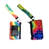 Sublimation Blank DIY Credit Card Bags Slot Creativity Phone Wallet for Women Neoprene Fandbags with Lanyard Wristband