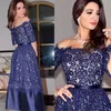 Royal Blue Backless Of The Bride Prom Dresses Plus Size Half Sleeves Lace Mother Gown Evening Party Dress 328 328