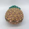 Borse da sera Borse di cristallo di ananas di lusso Borse da festa di diamanti da donna con strass da damigella d'onore Pochette da banchetto femminile Borsa da telefono