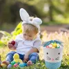 Sac fourre-tout lapin de pâques, 4 Styles mignons, panier à lapin créatif, seau à œufs coloré pour la maison, cadeau de fête de Festival pour enfants