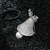 ピン、ブローチのギフトクリスマスツリーブローチピンシルバーメッキ真珠の輝く串焼きジュエリーの結婚式のギフトx00265