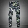 Mode sommar våren höst män blommig tryck joggare manlig casual sommarbyxor mens sweatpants linne byxor män byxa 210930