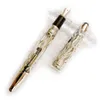 PURE PEARL Pope Julius II Roller Ball Stylo plume de haute qualité Classique évider Baril Écriture Lisse Bureau Supplie De Luxe Sta2682