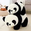 Милый ребенок Большой гигантская панда медведь плюшевые чучела животные кукла животные игрушечные подушки мультфильм каваи куклы девушки любители подарки WJ151