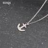 Acier inoxydable Animal symbole étoile collier femmes tour de cou ancre colliers Boho pendentifs Femme argent chaîne collier bijoux Chokers