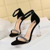 Tester les talons avec la boîte Femmes Chaussures Qualité Sandales Hauteur Hauteur 95 cm Sandale Mariage de mariage Shoe9659817