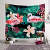 150x200cm 7 modèles FlamingoTapestries maison décorative mur Art tapisserie salon couvre-lit feuille Polyester porte rideau