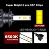 Auto Koplampen H4 LED Koplamp H1 H7 H8 H9 H11 H13 Dual Beam Hoog Laag 6500 k Wit Licht Mini formaat Lampen Voor Carro Auto IP67 12 V