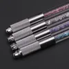 Manual Double Crystal Acrylic Tattoo Pen Microblading Permanent Makeup Eyebrow Tools 2 Usage For Flat or Round Needles free DHL