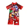 Costume da bagno Boy Cool Cartoon Print Swimwear 2021 Costume da bagno intero per bambini Beachwear Baby Toddler Swimming