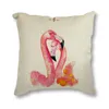 Coussin / oreiller décoratif Zebra Swan Coussin décoratif en lin Accueil Canapé Café Voyage Conte intéressant Love Seat Car Throw 45x45cm