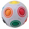 pop it fidget palla giocattolo squishy Commercio all'ingrosso Nuovo giocattolo cubo magico a forma di strano Giocattolo da scrivania Antistress Pallone arcobaleno Calcio Puzzle Sollievo