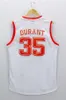 Texas Longhorns Kevin Durant 35 Retro Retrocesso College Basketball Jerseys Bordado Costurado