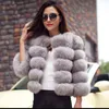 Hjqjljls Winter Fashion Women Faux Fur Coat Kobieta Czarny Elegancka Puszysta Gruba Ciepła Sztuczna Futra Kurtki Outnewear 211110