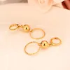 Aro huggie clássico requintado círculo oco cair brincos para mulheres top qualidade ouro cor grânulos Árabe jóias africanas